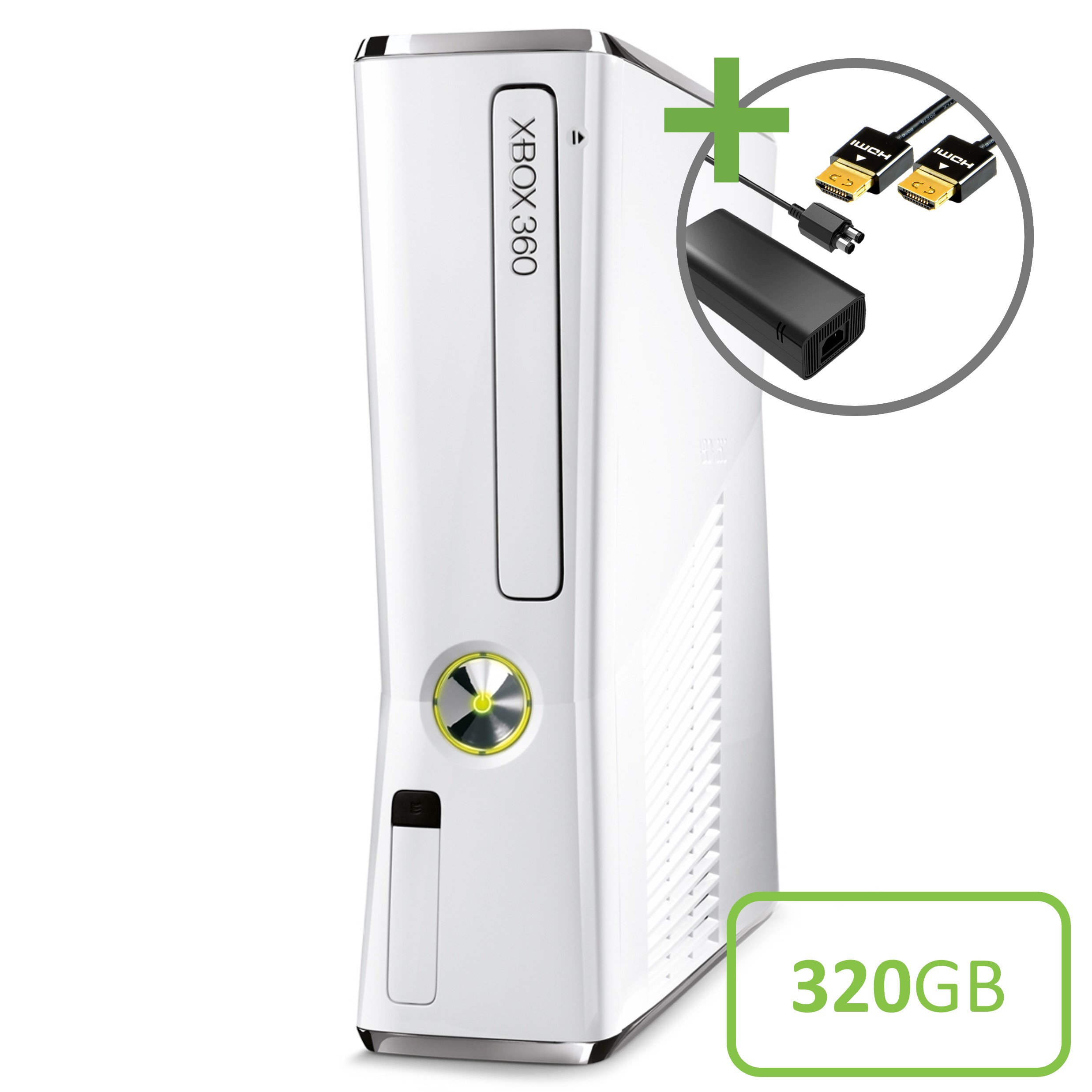 Microsoft Xbox 360 Slim Konsole White (320GB)