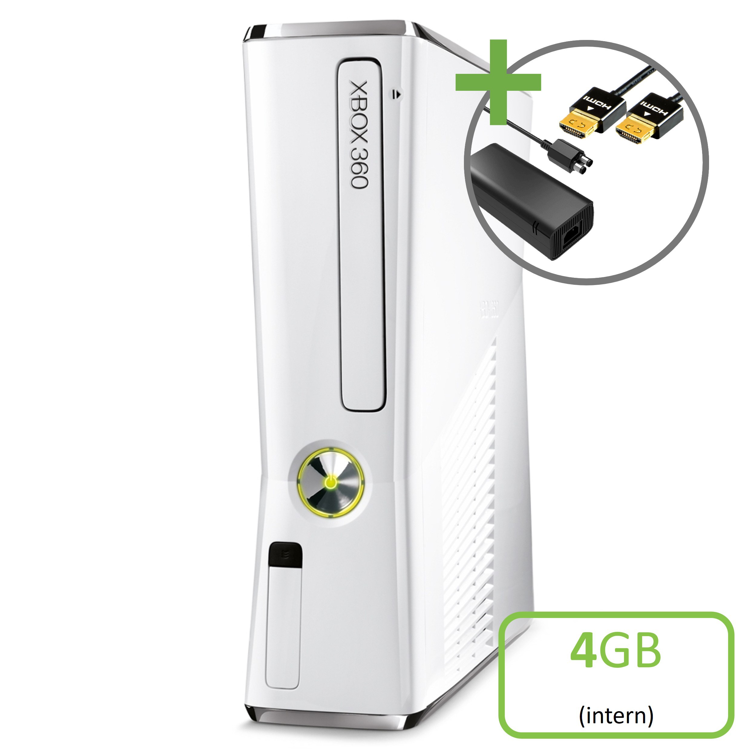 Microsoft Xbox 360 Slim Konsole White (4GB)