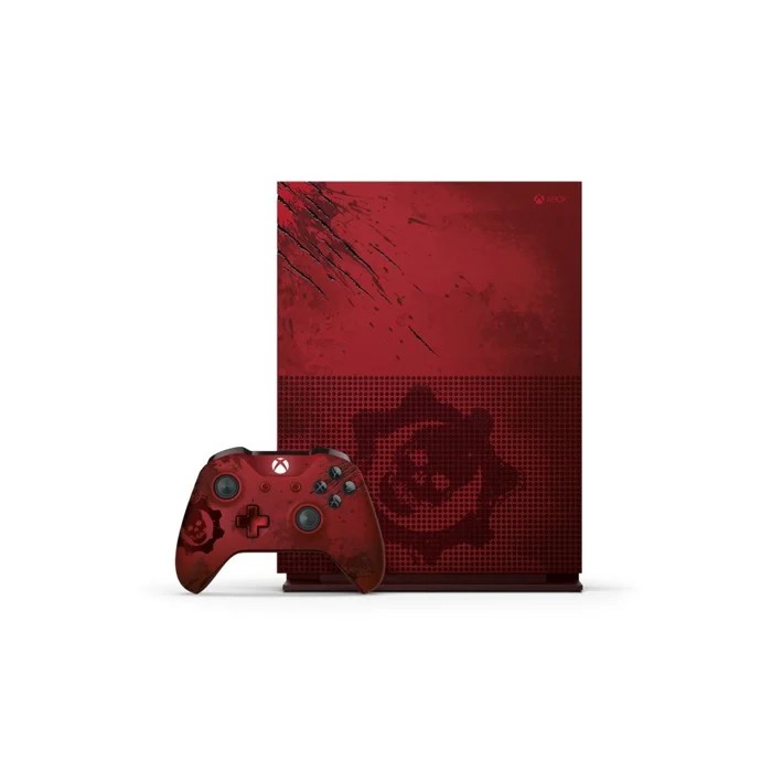 Xbox One S Konsole + Controller - Gears of War 4 Crimson Omen Edition