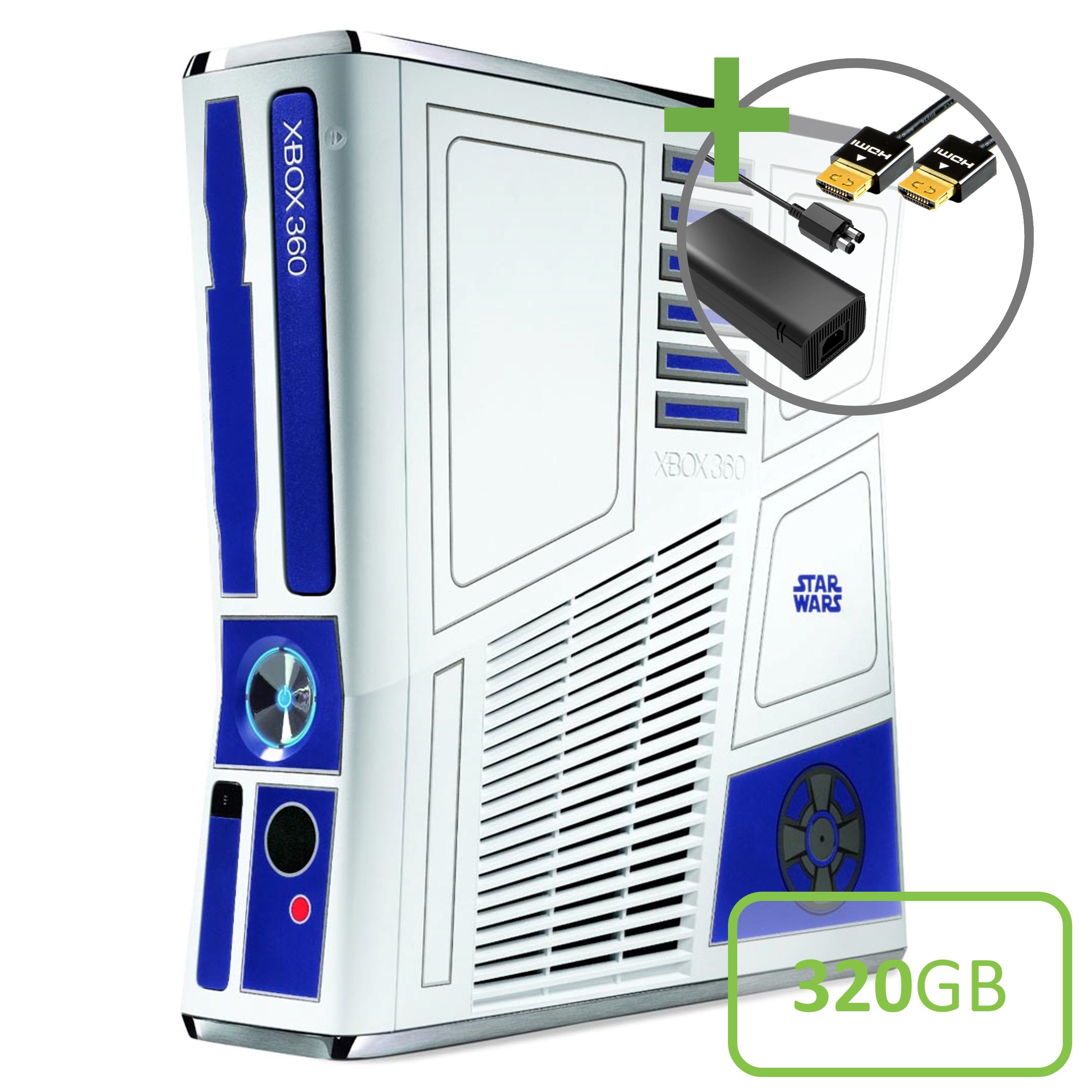 Microsoft Xbox 360 Slim Konsole (320GB) - Star Wars R2-D2 Edition