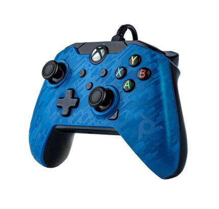 PDP Wired Controller voor Xbox One - Camo Blue